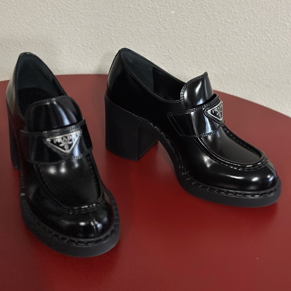 Prada Heeled Loafers - Picture 1 of 10